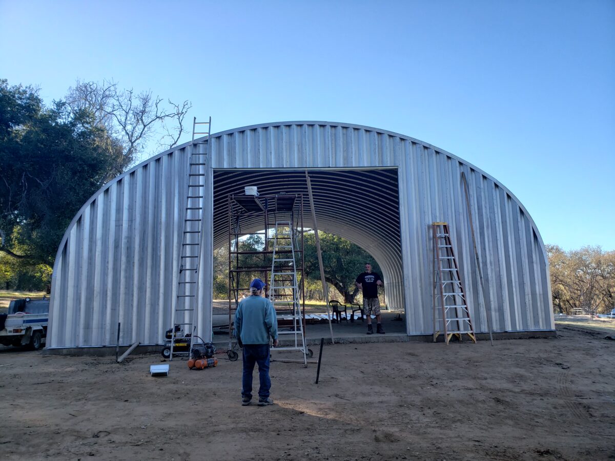 metal horse barn with stalls